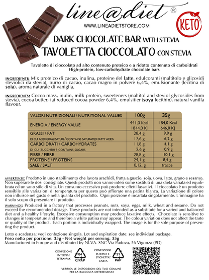 Tavoletta di Cioccolata Fondente (10 tavolette)