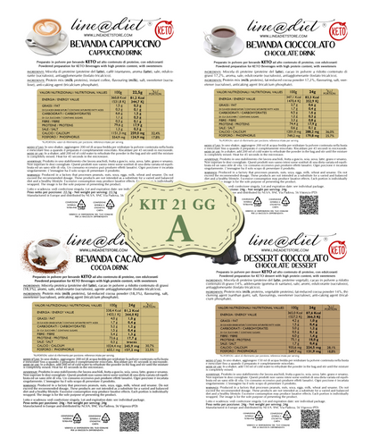 Kit DIETA KETO 21 giorni - opzione A