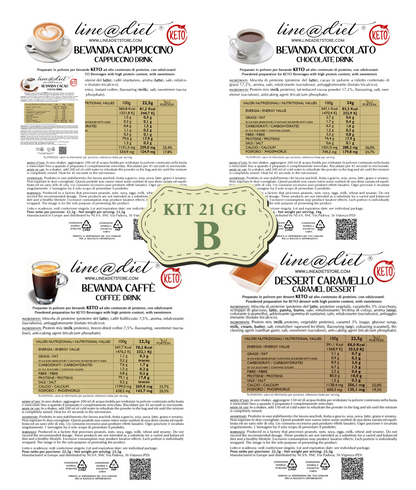 Kit DIETA KETO 21 giorni - opzione C