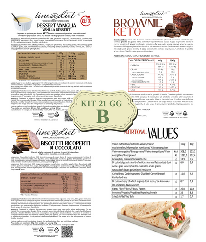 Kit DIETA KETO 21 giorni - opzione C