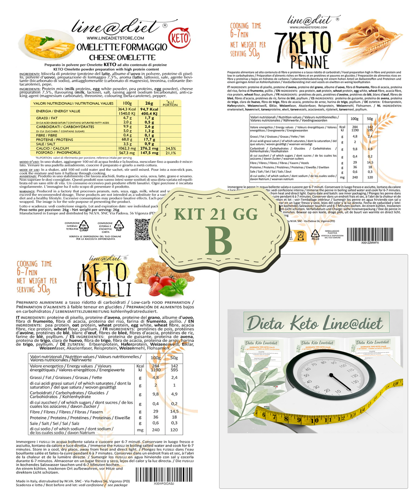 Kit DIETA KETO 21 giorni - opzione C