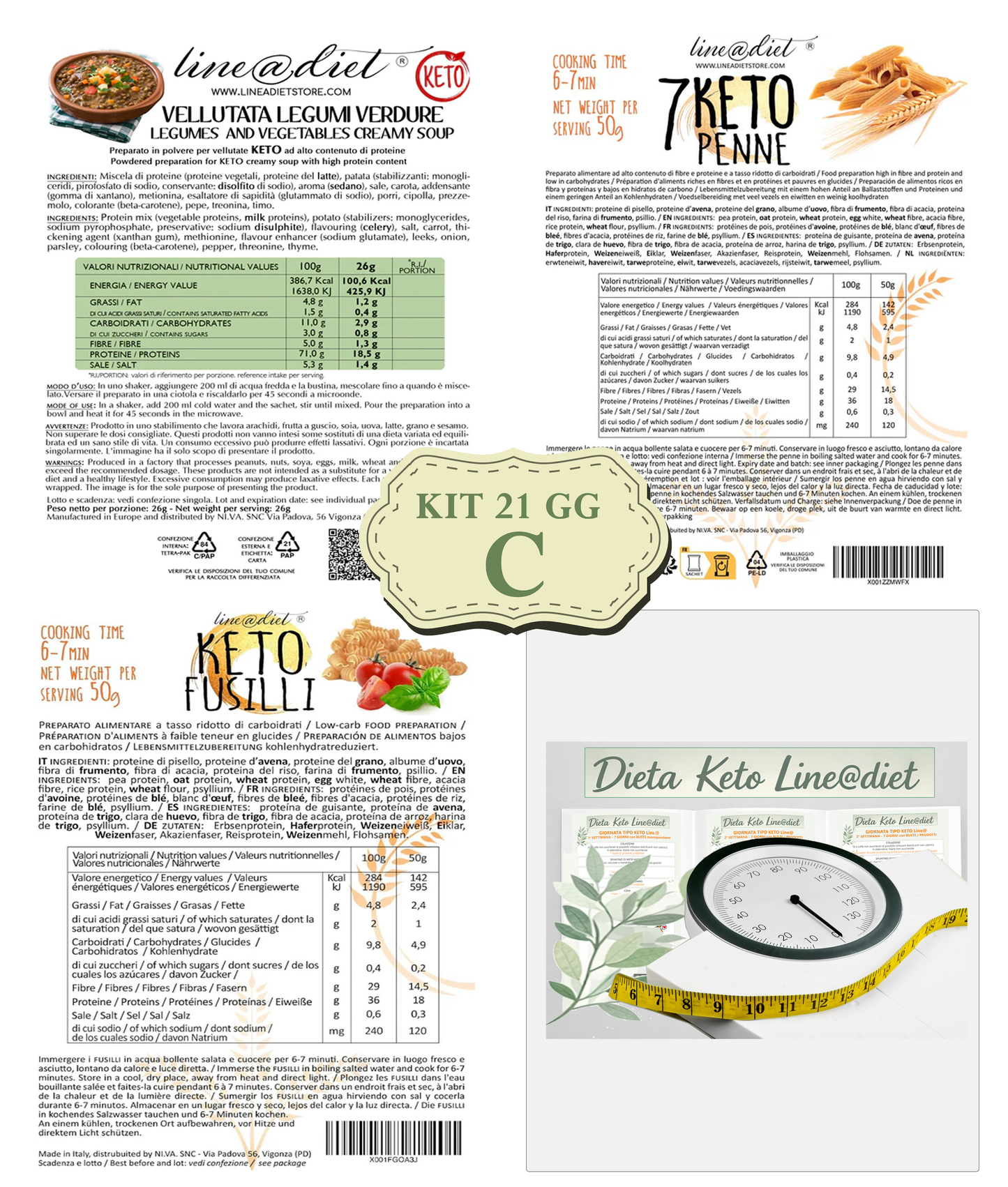 Kit DIETA KETO 21 giorni - opzione C