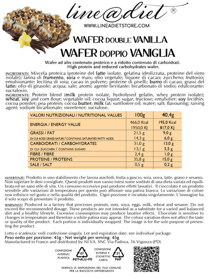 Wafer Proteico alla Vaniglia (5 wafer doppi)
