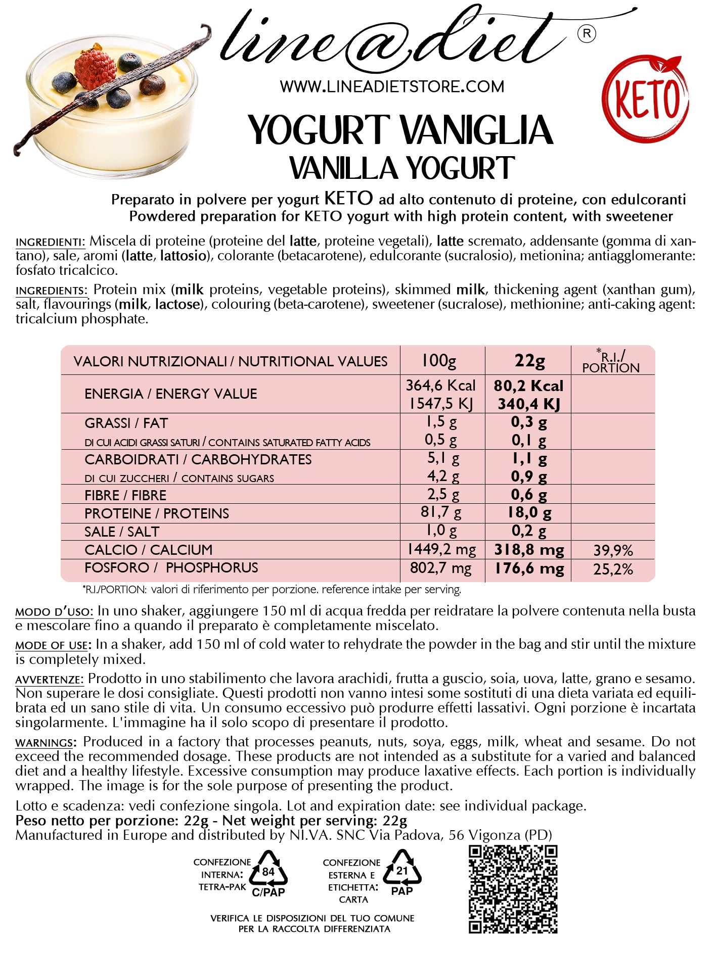 Yogurt alla Vaniglia