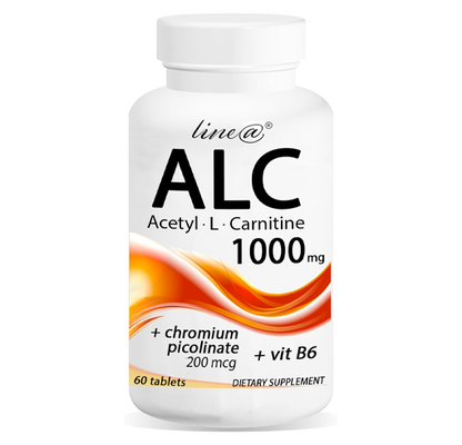 ALC Acetil L-Carnitina + Cromo Picolato 60 compresse - Lineadiet ALC Acetil L-Carnitina + Cromo Picolato 60 compresse - Lineadiet