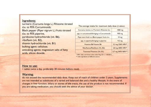 CURCUMINA Plus 95% PIPERINA (60 capsule)