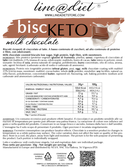 Biscotti Biscketo al Cioccolato al Latte (7 monoporzioni)