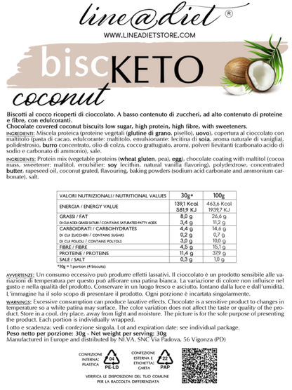 Biscotti Biscketo al Cocco (7 monoporzioni)