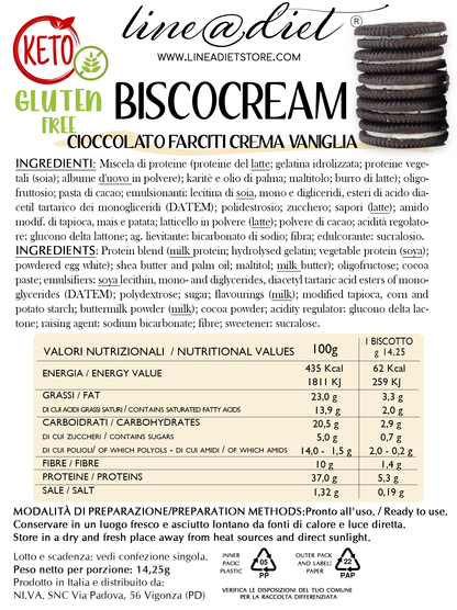 Biscocream Senza Glutine (10 biscotti)