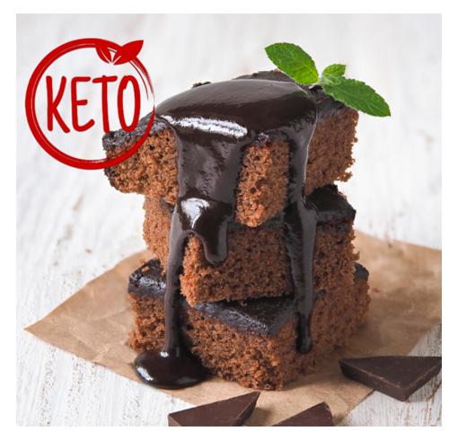 Keto Brownies Chocolate (5 brownies)