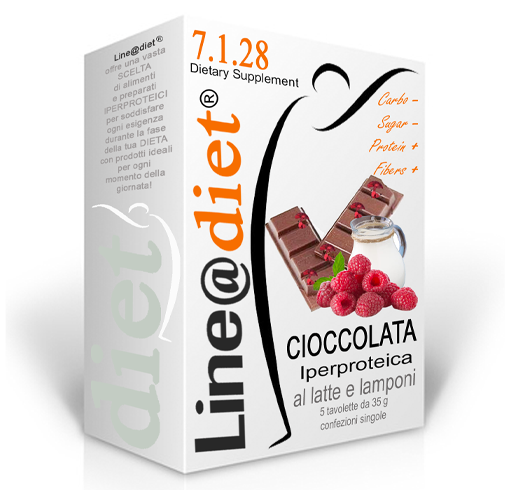 Tavoletta di Cioccolata al Latte e Lamponi (5 tavolette)