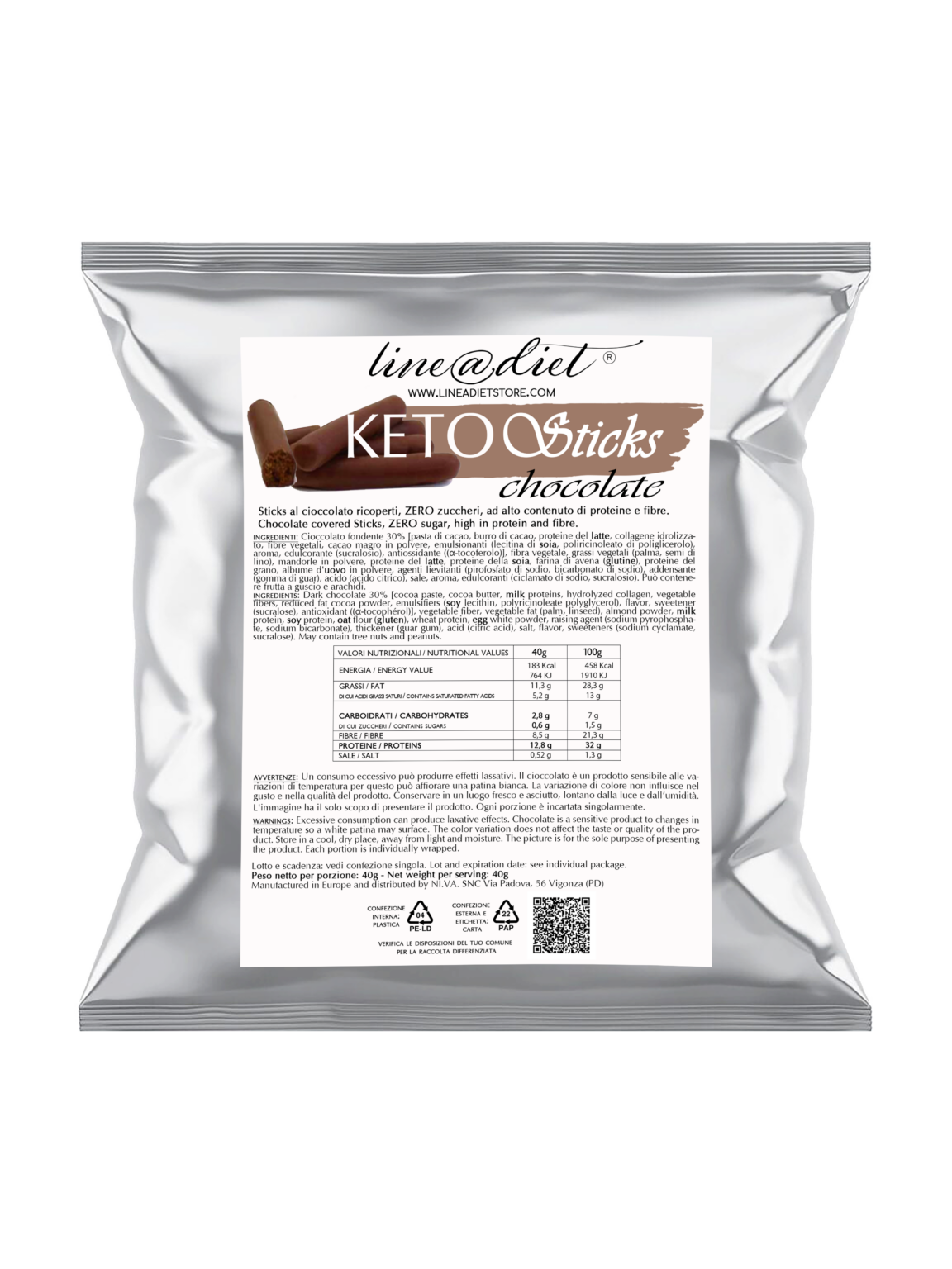 Keto Sticks Chocolate (4 confezioni)