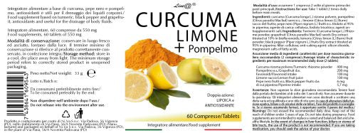 CURCUMA LIMONE Pompelmo (60 compresse)