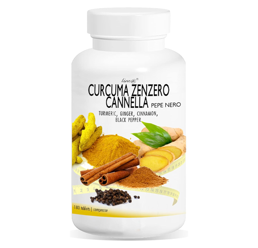 CURCUMA ZENZERO CANNELLA PEPE NERO (180 compresse)
