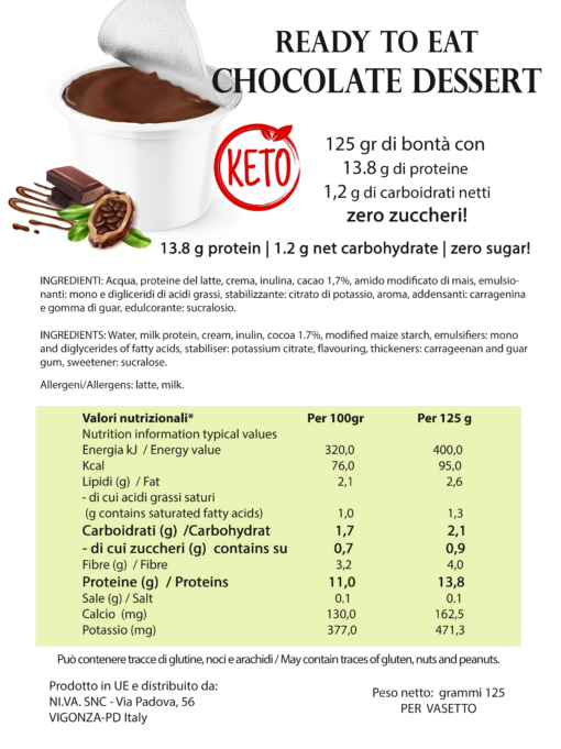 4 Ready to Eat al Cioccolato