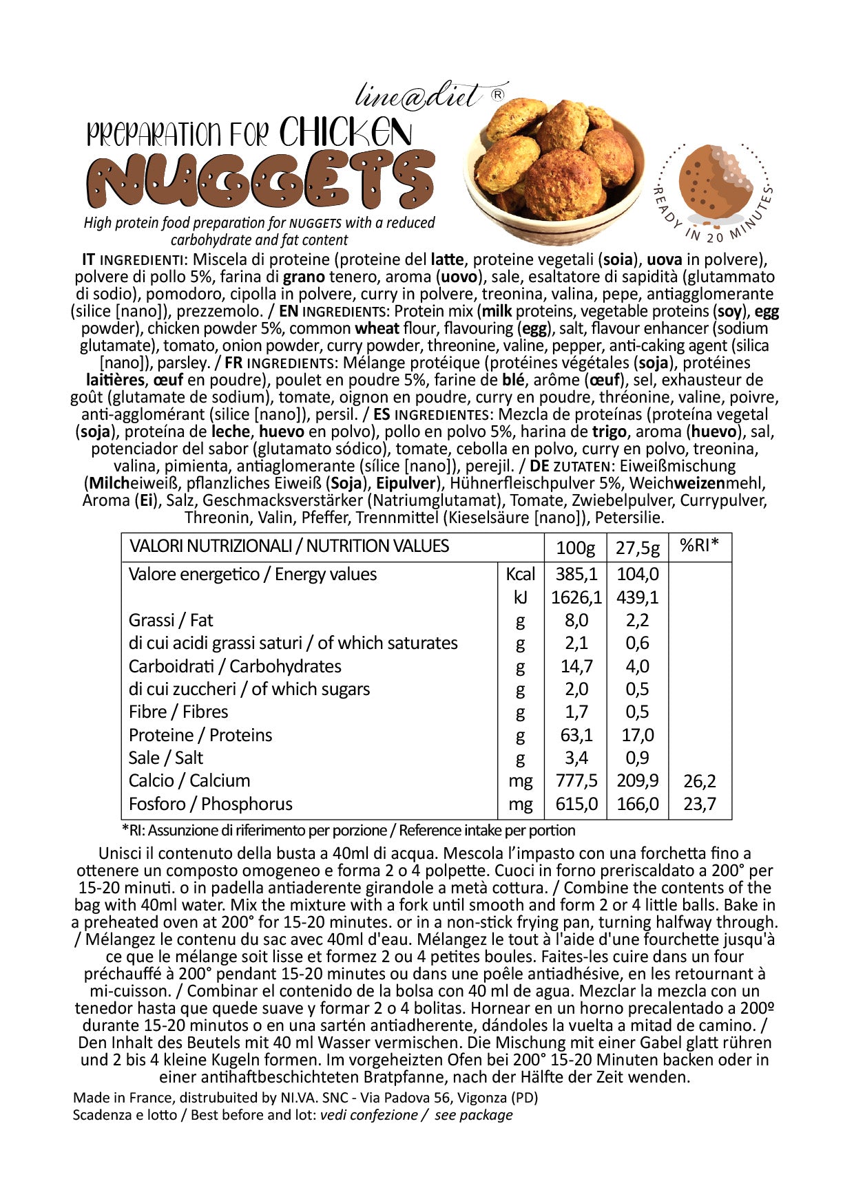 Nuggets Polpette al Pollo