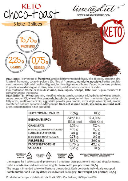 Fette Biscottate al Cacao (2 confezioni da 3)