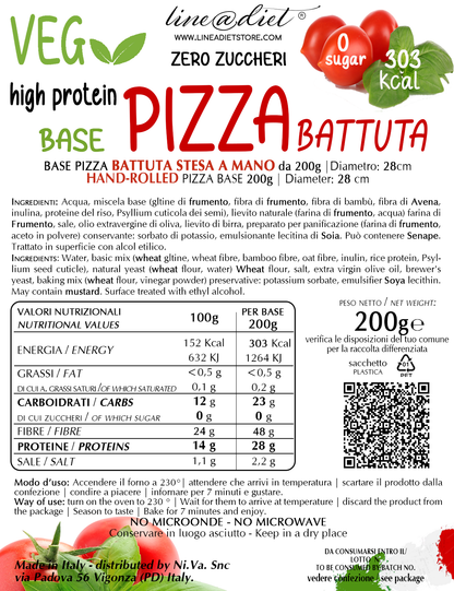 BASE PIZZA BATTUTA 200g