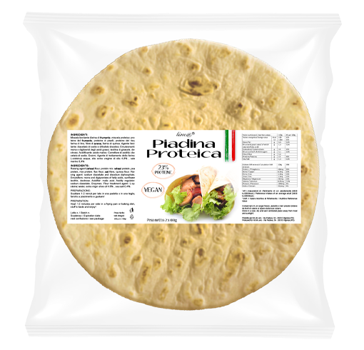2 Piadine Proteiche Vegan (1 confezione)
