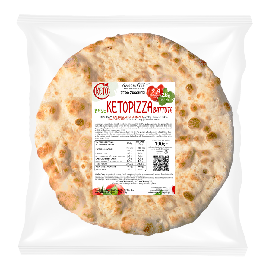 BASE PIZZA KETO BATTUTA 190g