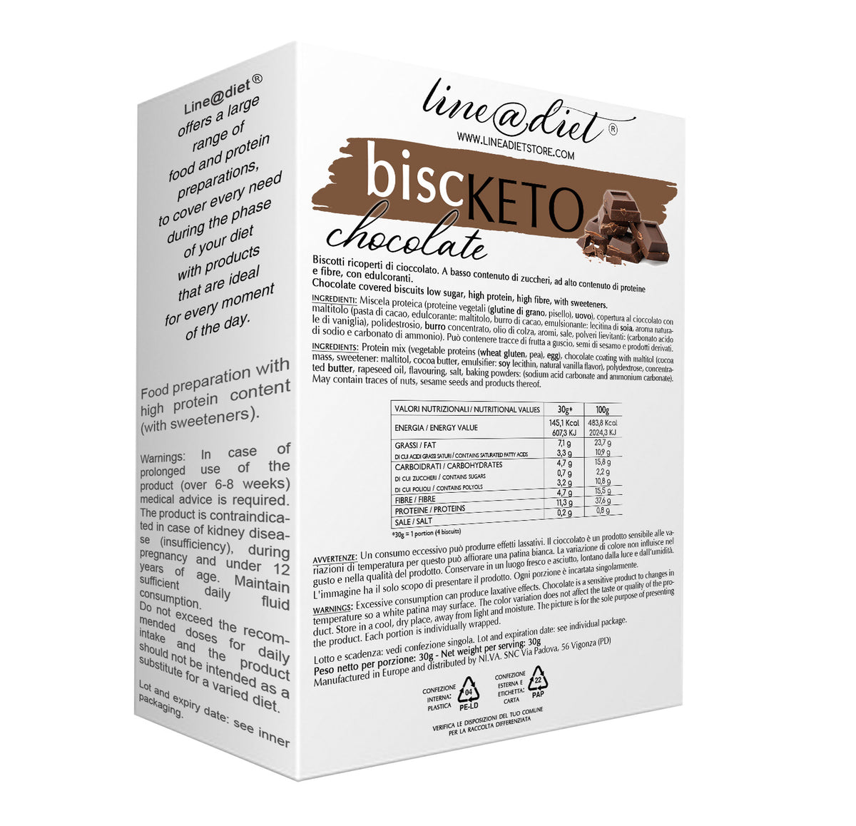 Biscotti Biscketo al Cioccolato (7 monoporzioni)