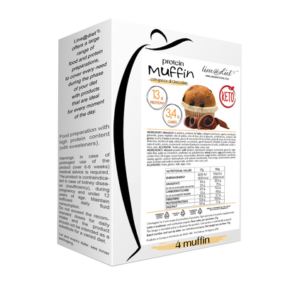 Muffin c/gocce di cioccolato (4 pezzi)