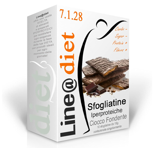 Sfogliatina ricoperta di Cioccolato Fondente (10 sfogliatine)