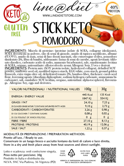 Stick Keto al Pomodoro - senza glutine (4 confezioni)