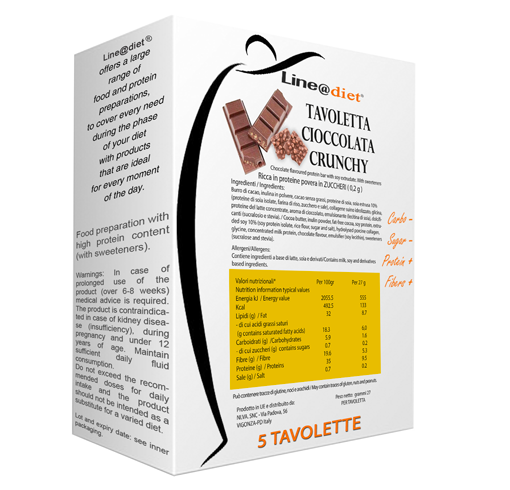 Tavoletta di Cioccolata Crunchy KETO (5 tavolette)