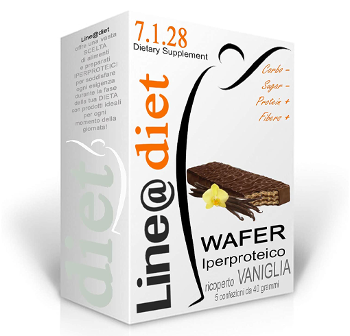 Wafer Proteico alla Vaniglia ricoperto (5 wafer)