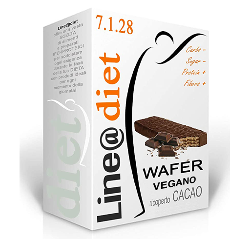 Wafer Proteico Vegano al Cacao ricoperto (5 wafer)